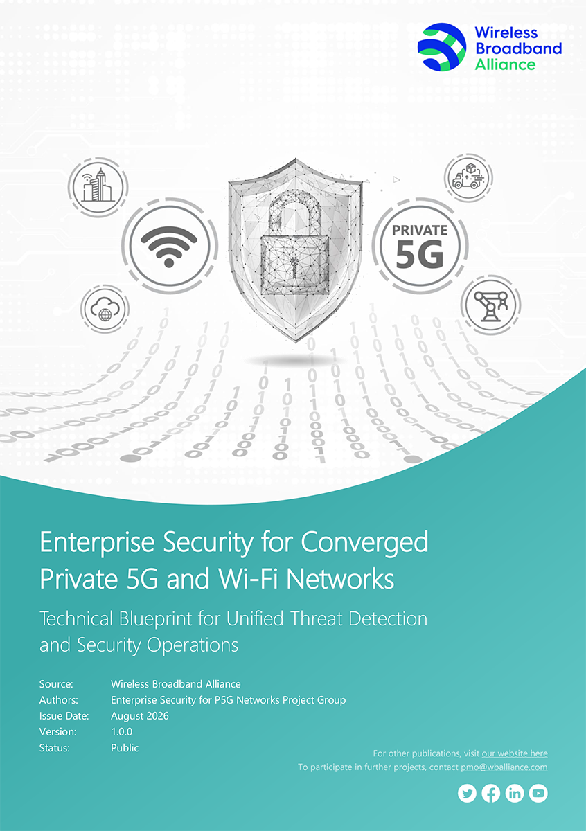 WBA Enterprise Security for Converged Private 5G & Wi-Fi Networks_Cover